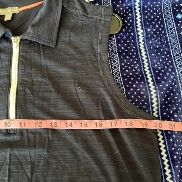 T by Talbots Women’s Navy Blue Sleeveless Polo Shirt Size Large NWOT - Picture 7 of 7